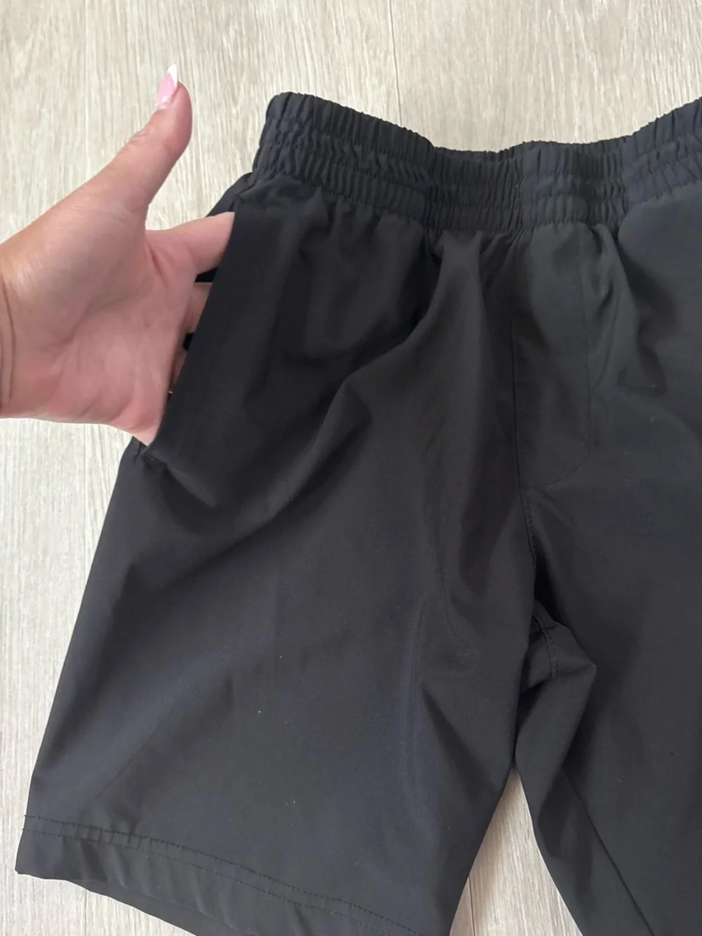 Nike gray polo shirt paired with black shorts - Picture 4 of 8